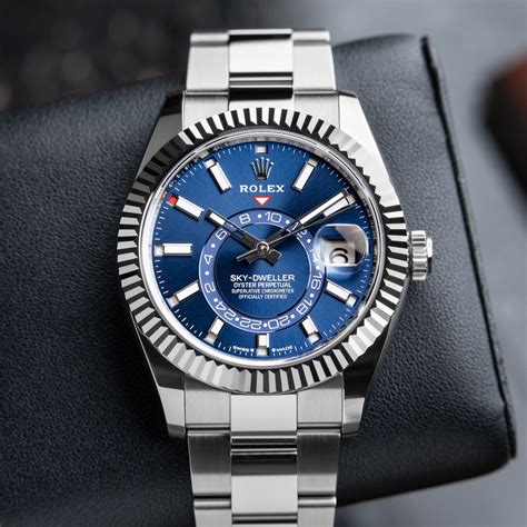 buy rolex sky dweller blue dial|rolex sky dweller blue 2022.